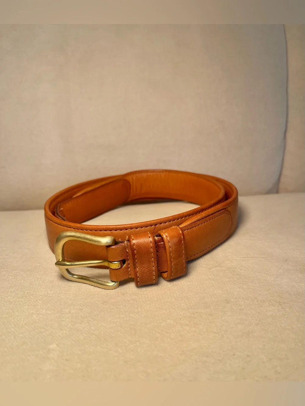 Coach | Accessories | Coach Tan Leather Belt With Brass 